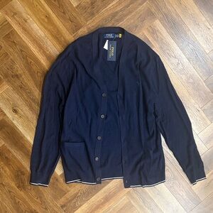 Polo by Ralph Lauren Men's Dark Blue Cardigan